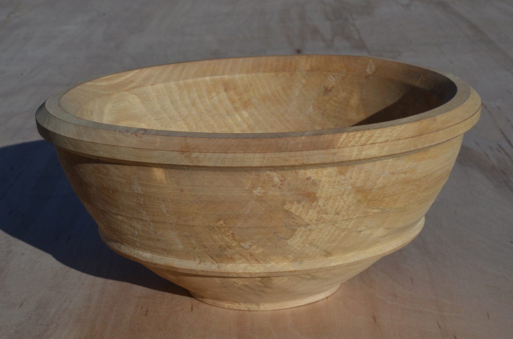 Large beechwood bowl